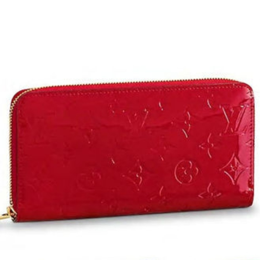 Louis Vuitton Red Zippy wallet